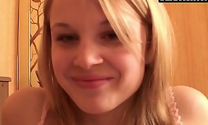Hawt Russian legal age teenager Samantha Moore confirms virginity