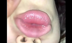 Juicy Lips Teen Pawg Sucking Juicy Coal-black Cock
