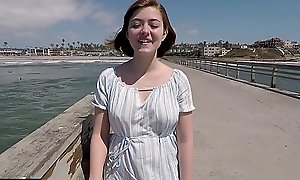 Burgeoning Real Teens - Aria Sky unattended turned 18 and is brim about helter-skelter fuck