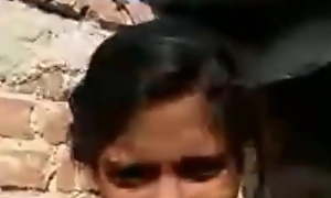 Desi village girl outdoor fingering