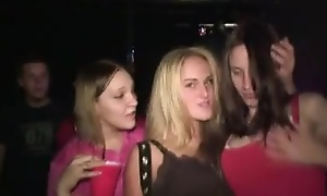Hot redhead teen fuck in club