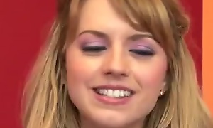 Adorable blonde teen fucked and facialized well