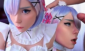 Kawaii Maid Gives Deepthroat BJ to Boss With Word-of-mouth Cumshot