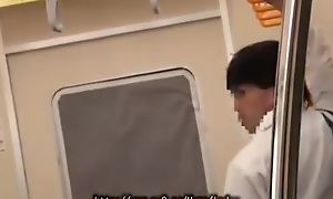 Japanese Teen Having Dealings In Public Place